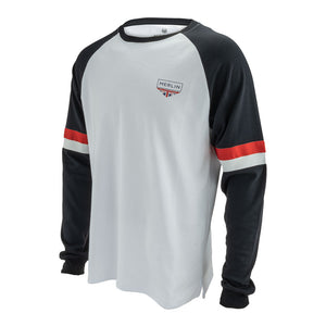 MERLIN T-Shirt L/S Durham White/Black L