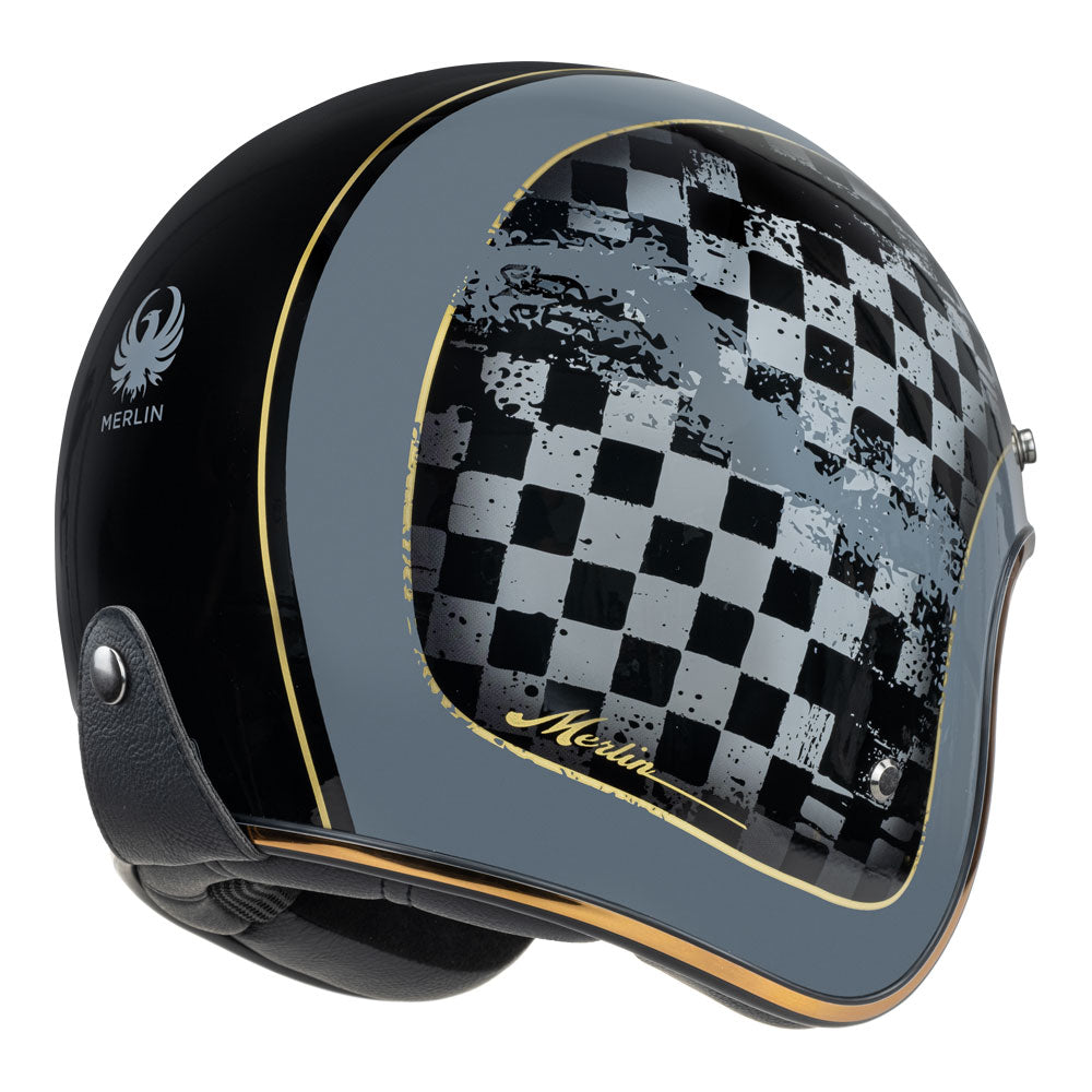MERLIN Helmet Blackbird Racer Black S
