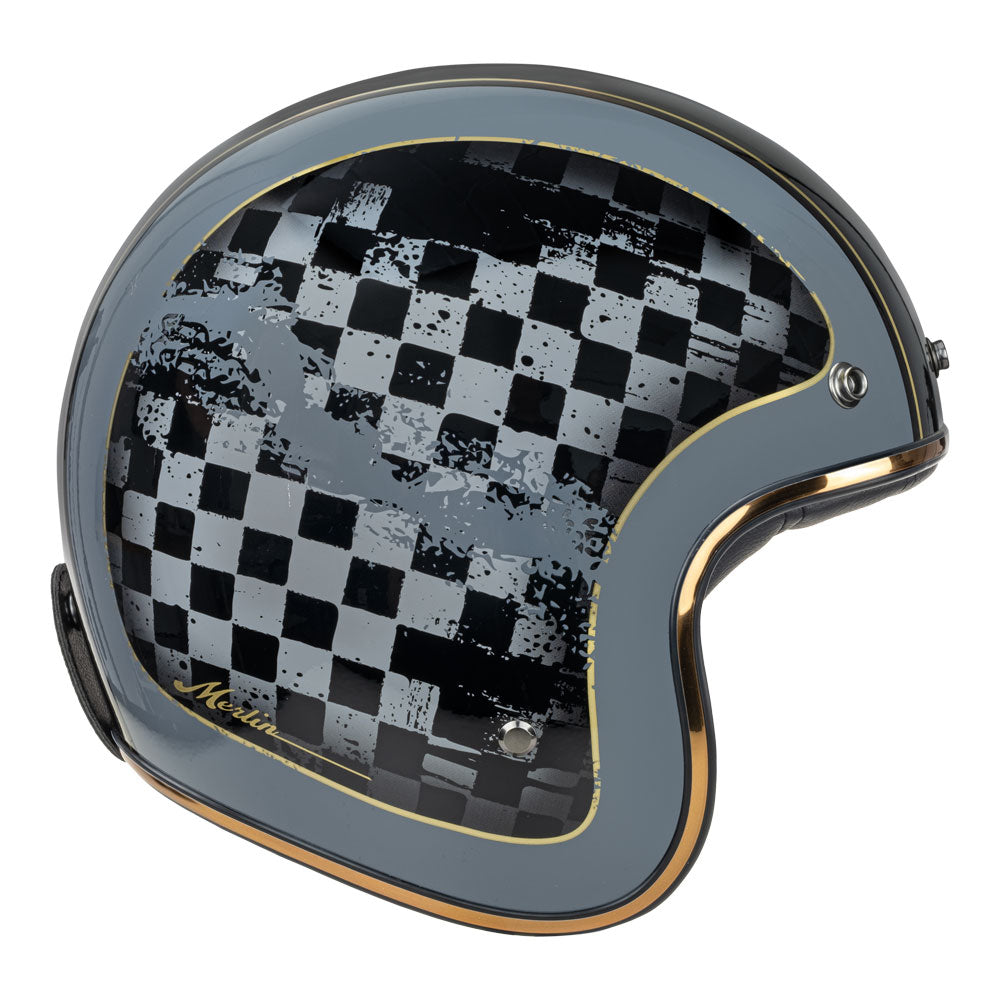 MERLIN Helmet Blackbird Racer Black L