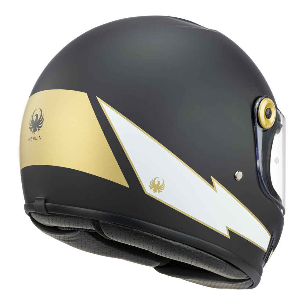 MERLIN Helmet Revival Flash Matt Black M