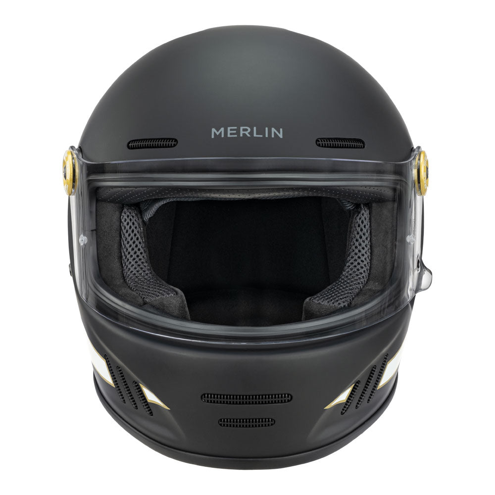 MERLIN Helmet Revival Flash Matt Black L