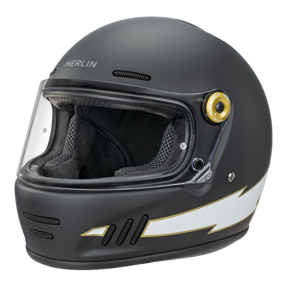 MERLIN Helmet Revival Flash Matt Black 2XL