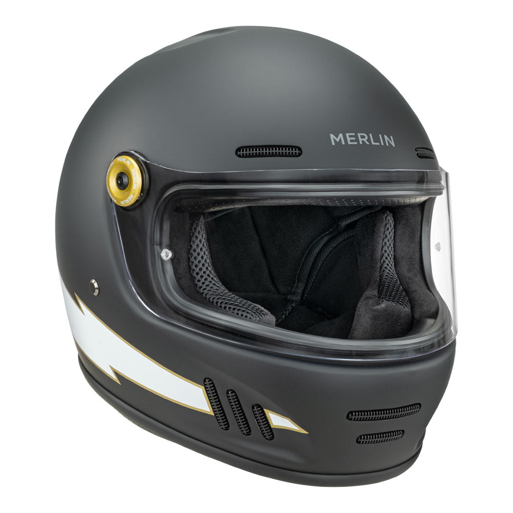 MERLIN Helmet Revival Flash Matt Black XL
