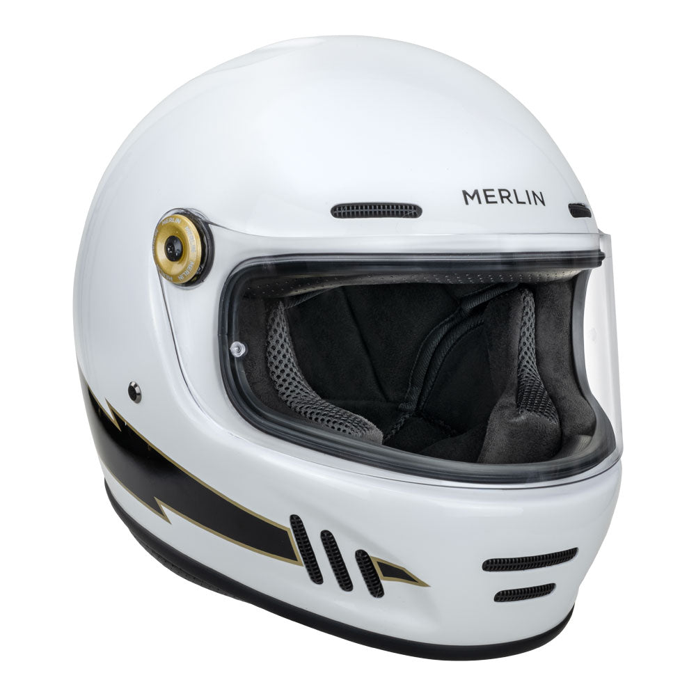 MERLIN Helmet Revival Flash Optic White L