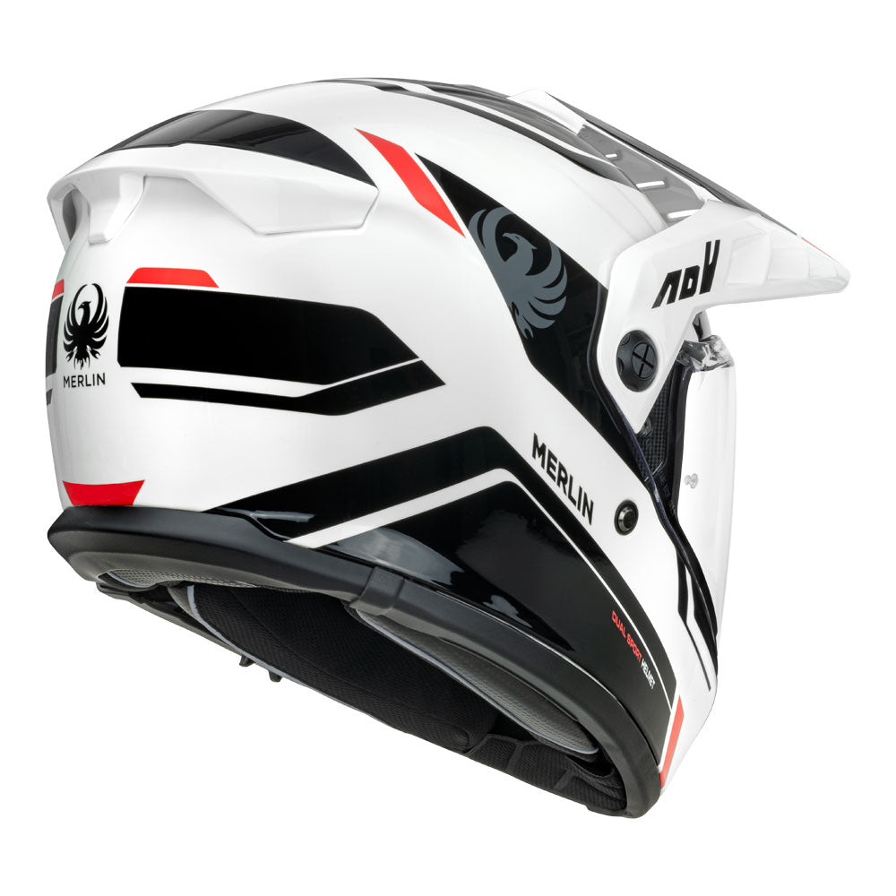 MERLIN Helmet Torres Block White/Red S