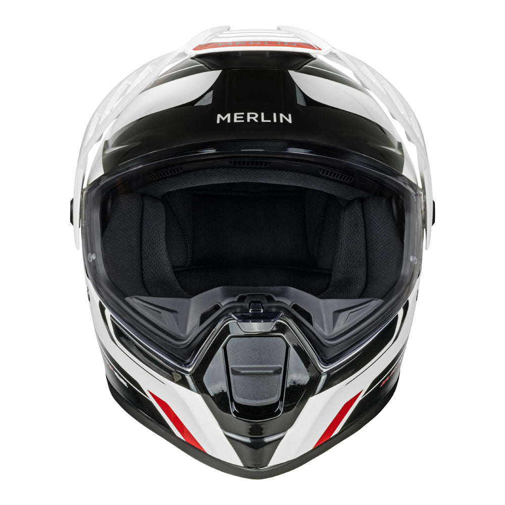 MERLIN Helmet Torres Block White/Red 2XL