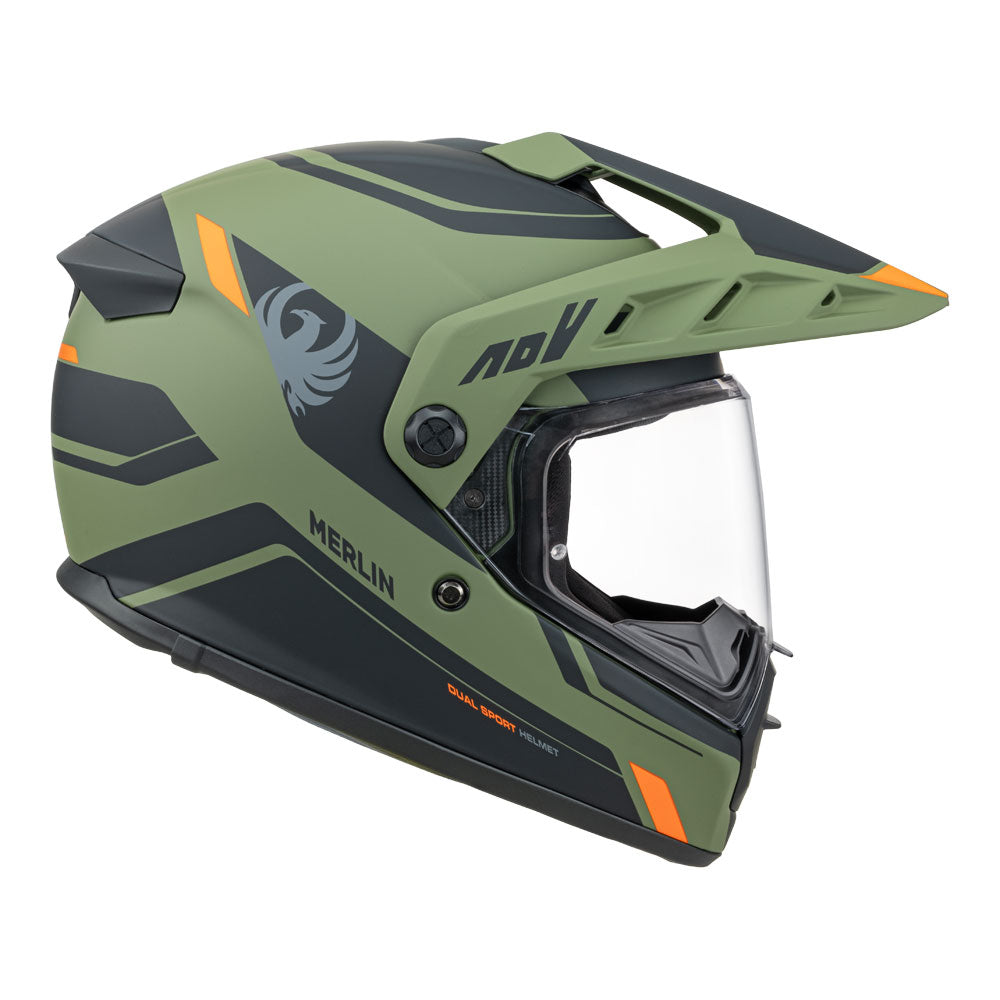 MERLIN Helmet Torres Block Matt/Green L