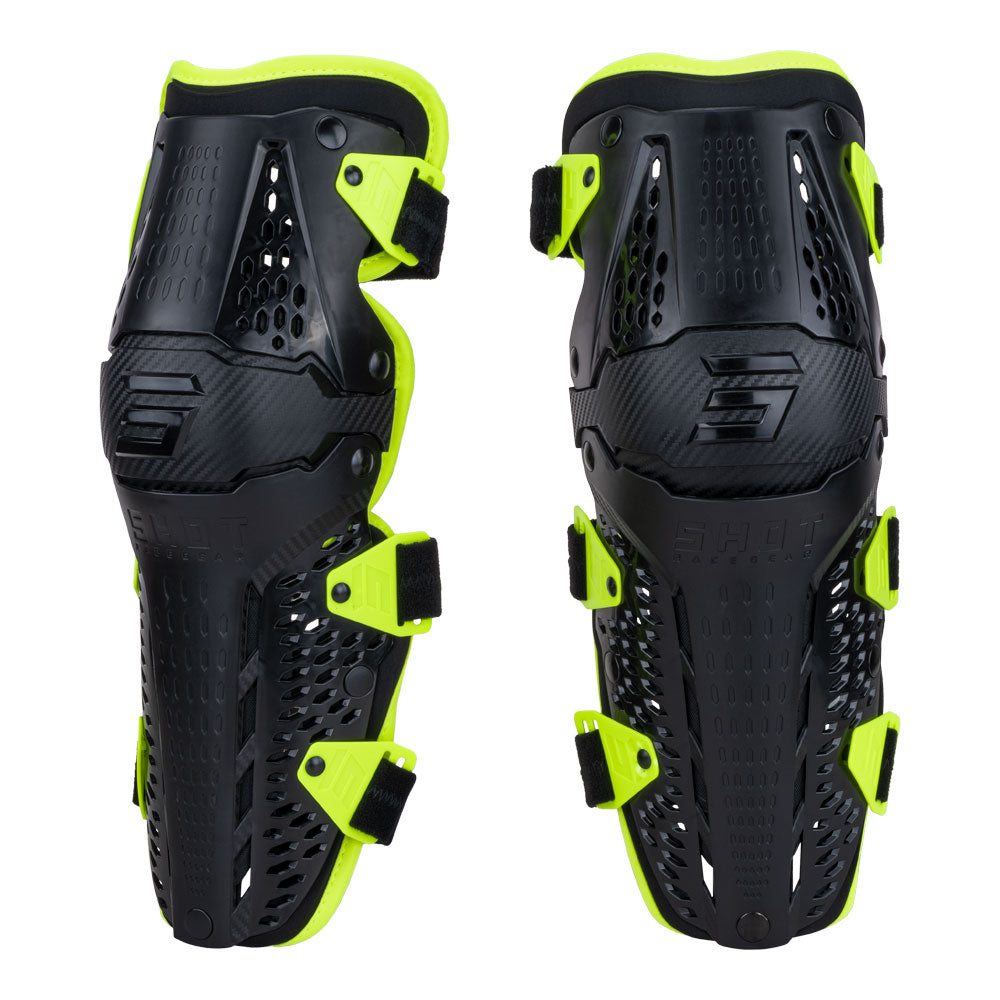 SHOT Knee Guards Adult Airflow Black/Yellow