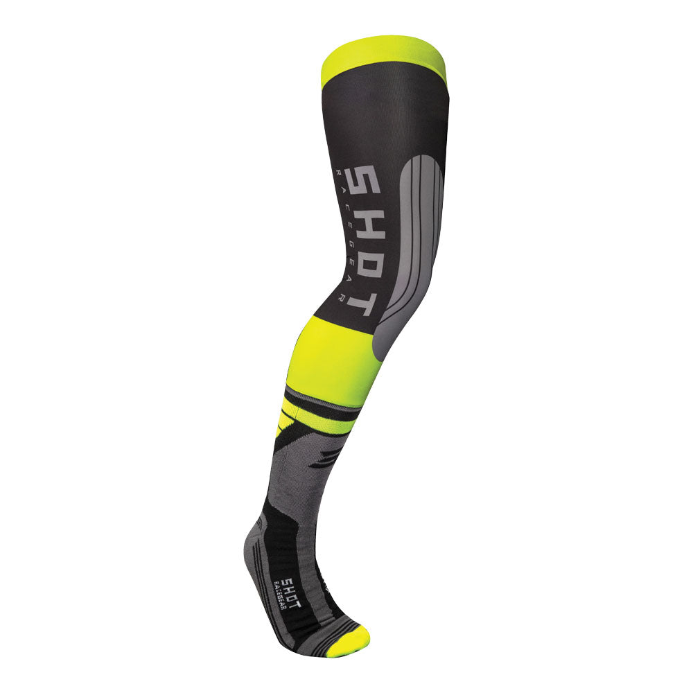 SHOT Knee Brace Socks Neon Yellow 47-50*