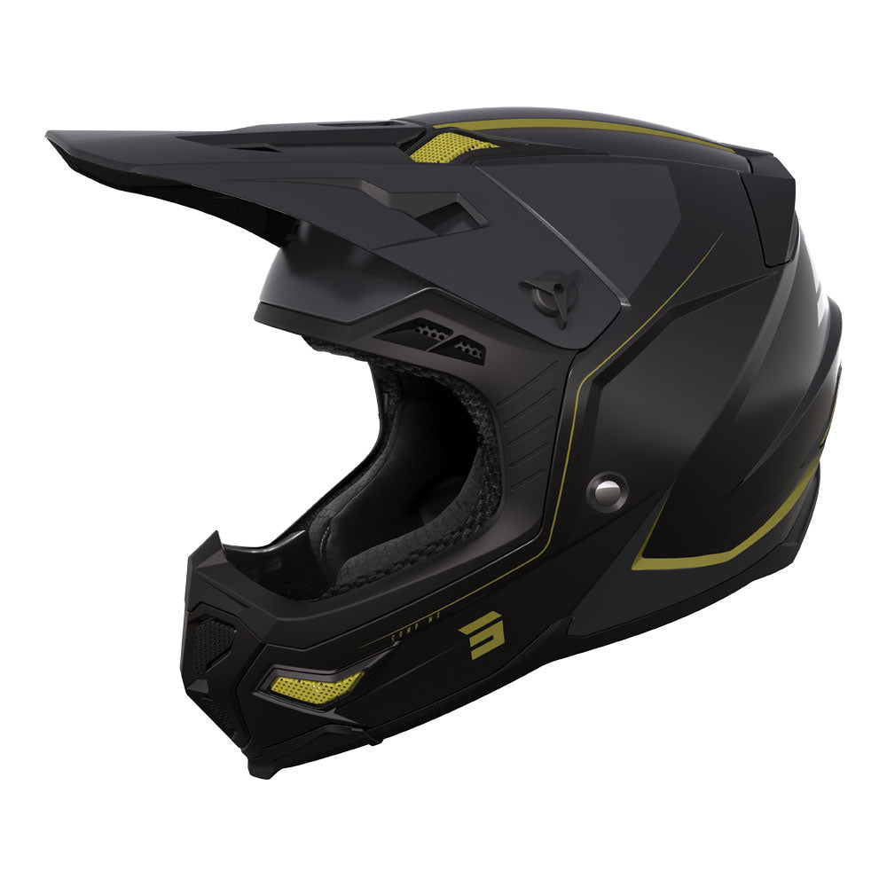 SHOT Helmet Core Comp Matt Black/Gold MIPS L*