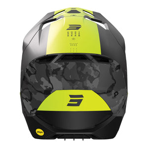 SHOT Helmet Race Camo Matt Black/Neon Yellow MIPS S*