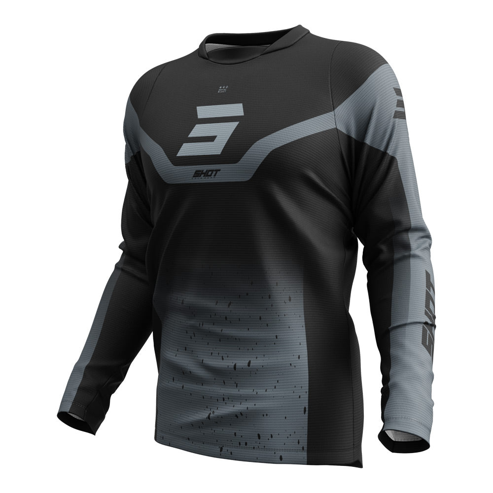 SHOT Jersey Devo Blast Black/Grey 2XL*