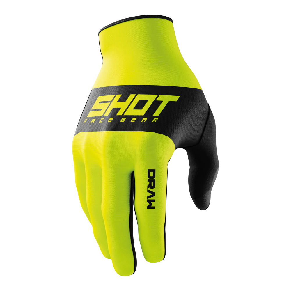 SHOT Gloves Draw Sky Neon Yellow 11/XL