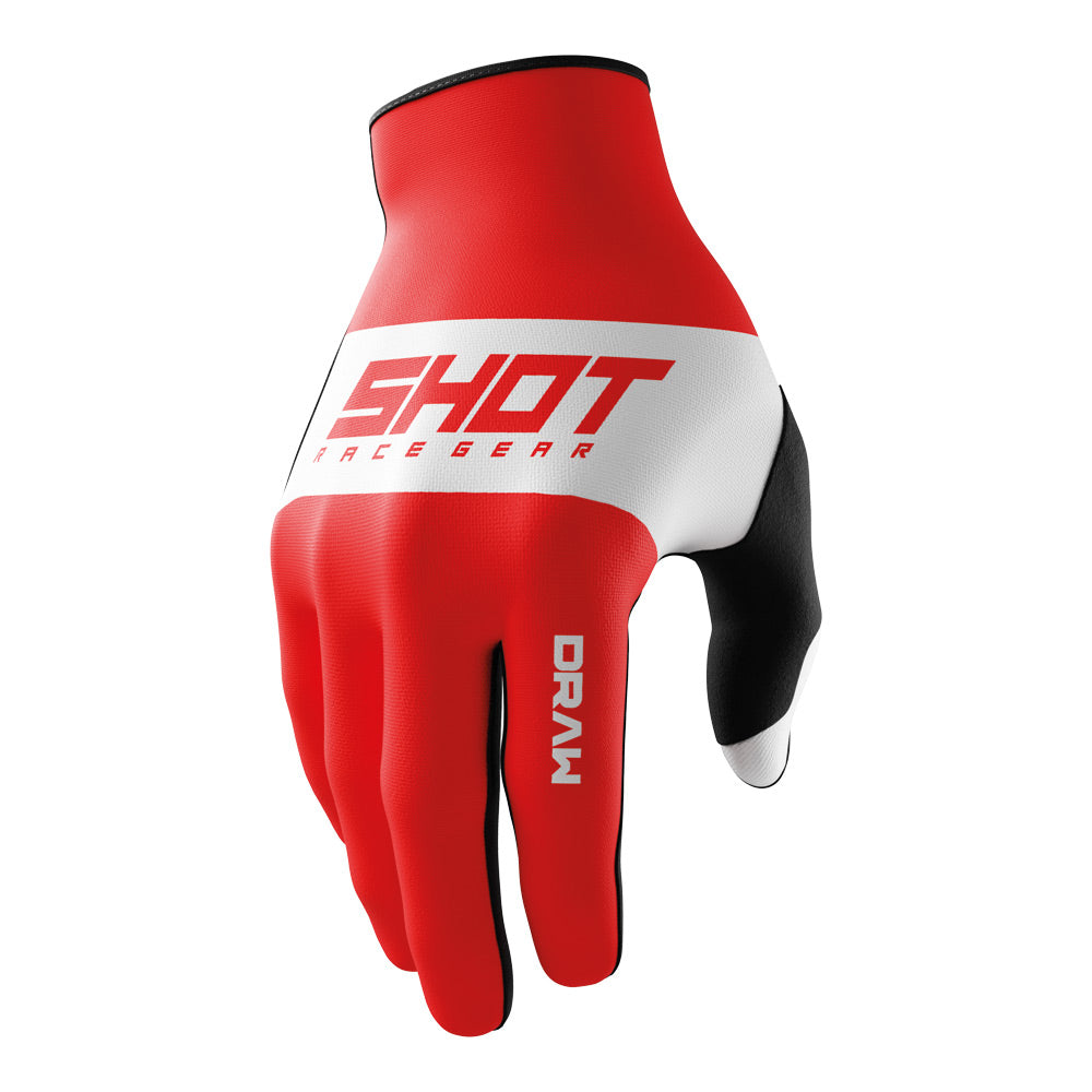 SHOT Gloves Draw Sky Red 13/3XL