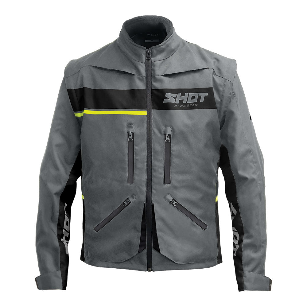 SHOT Jacket Contact Assault 2.0 Grey/Neon Yellow L