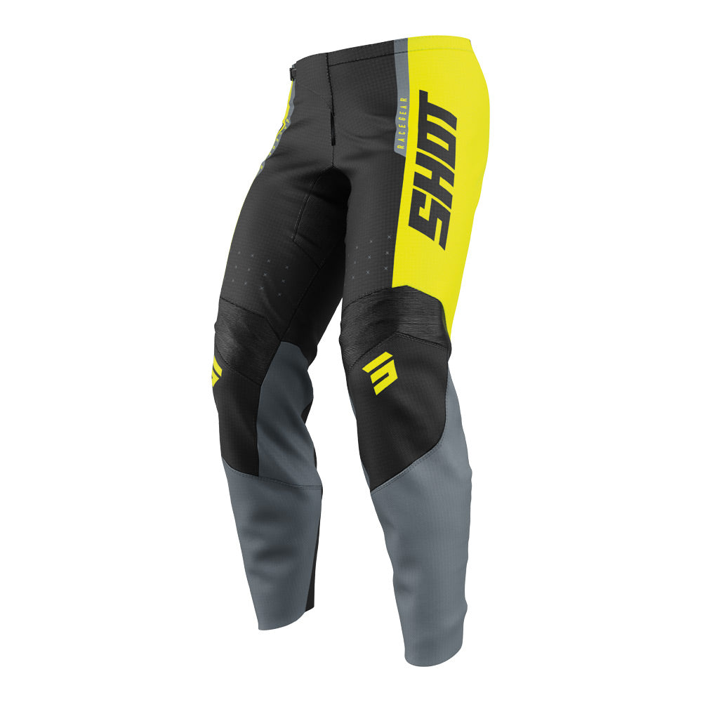 SHOT Kids Pants Draw League Neon Yellow 6/7 US20*