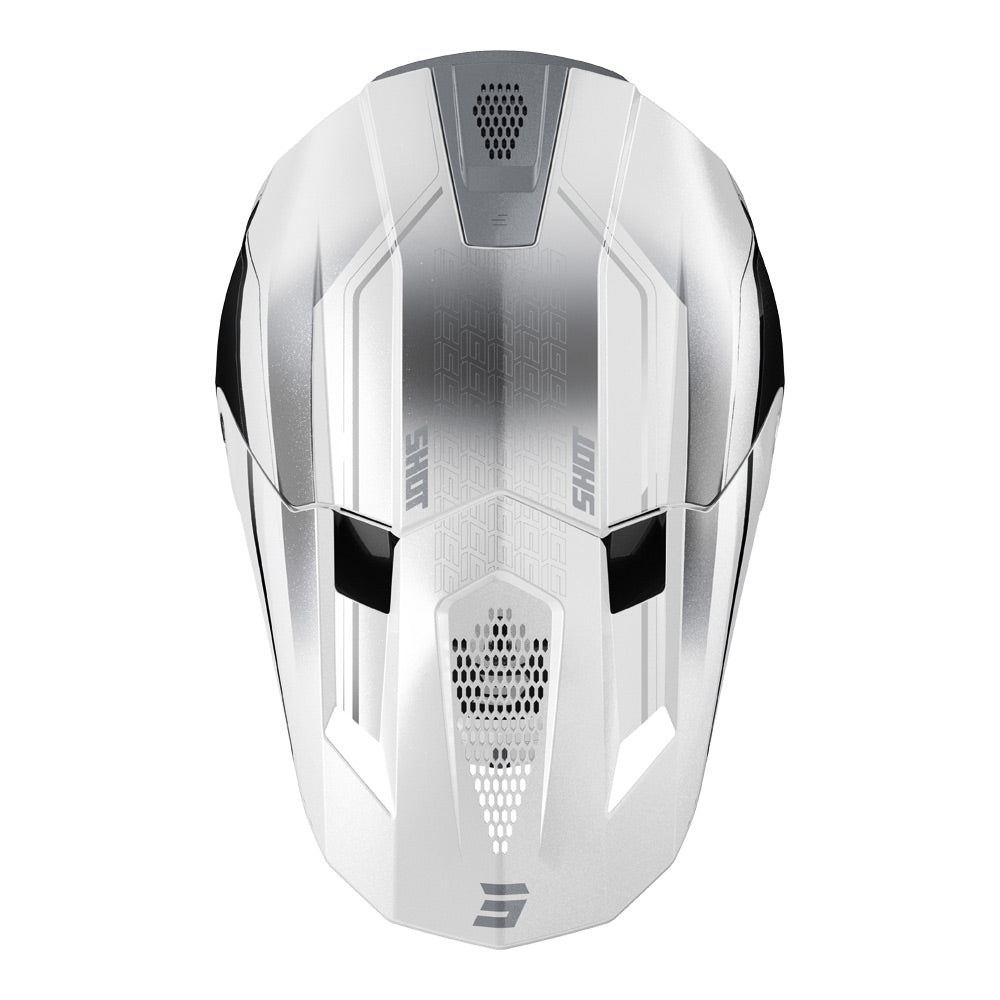 SHOT Helmet Lite Challenger Pearly Black/White L*