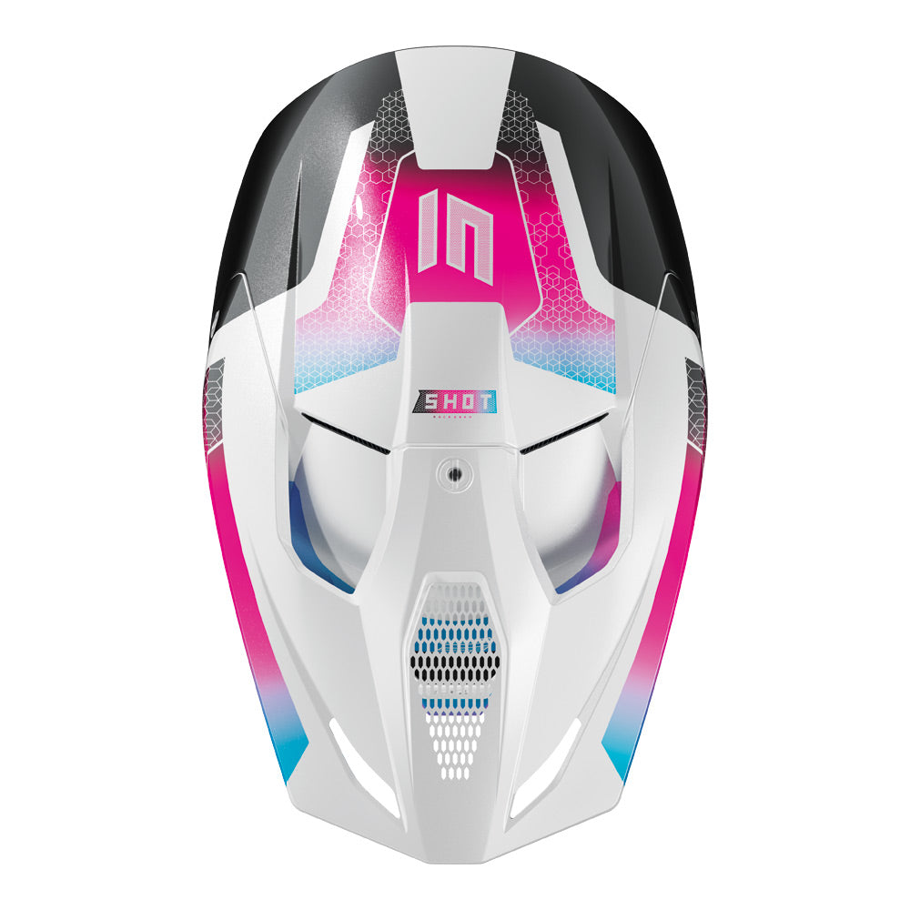 SHOT Helmet Race Phaser Pearly Black/Blue/Pink XL*