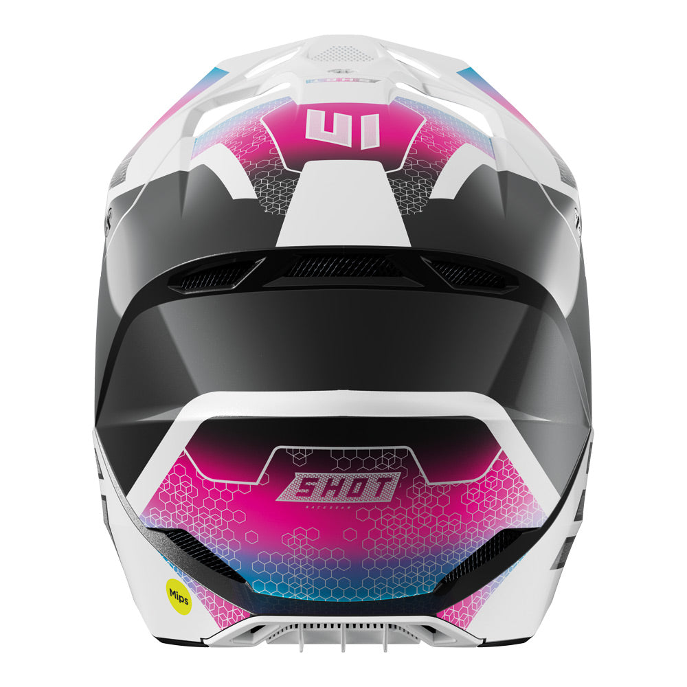 SHOT Helmet Race Phaser Pearly Black/Blue/Pink XL*