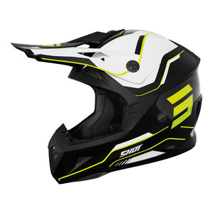 SHOT Helmet Pulse Lines Glossy Black/Neon Yellow L