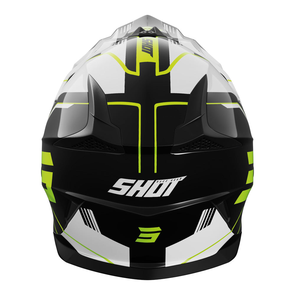 SHOT Helmet Pulse Lines Glossy Black/Neon Yellow L