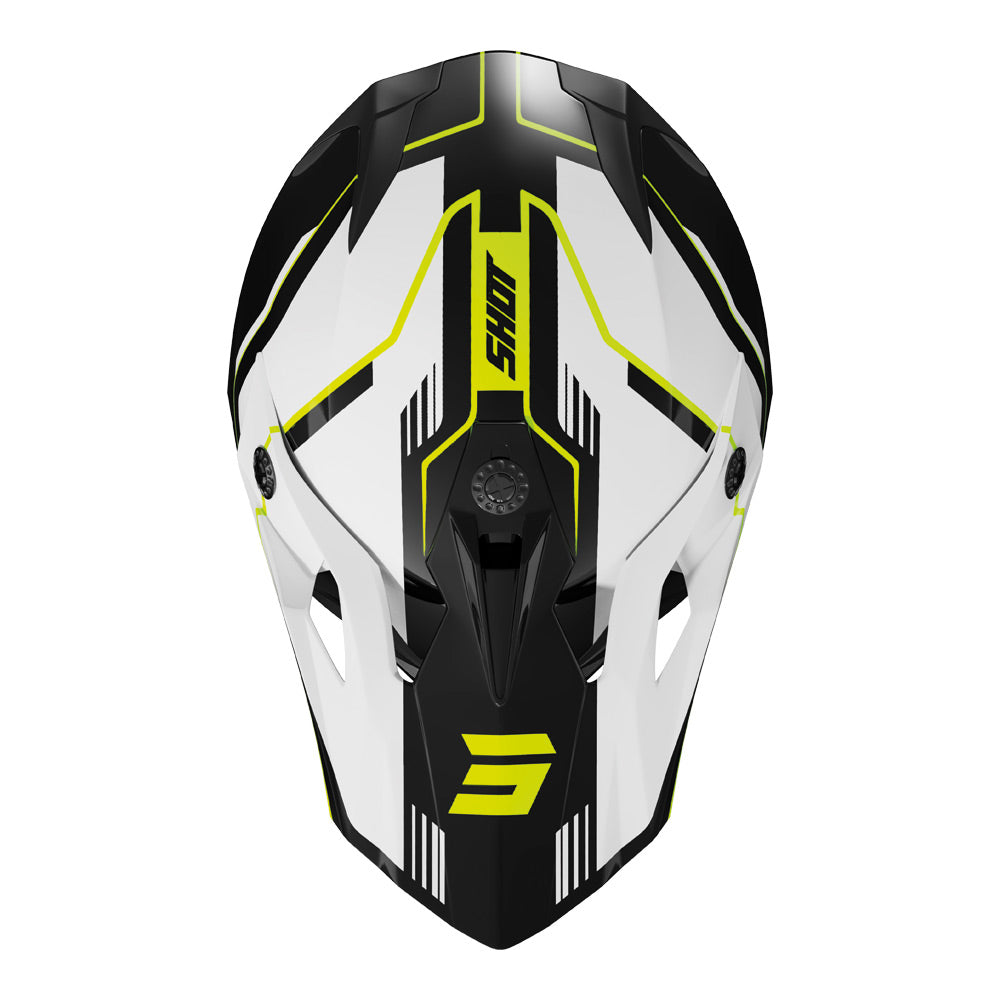 SHOT Helmet Pulse Lines Glossy Black/Neon Yellow XL