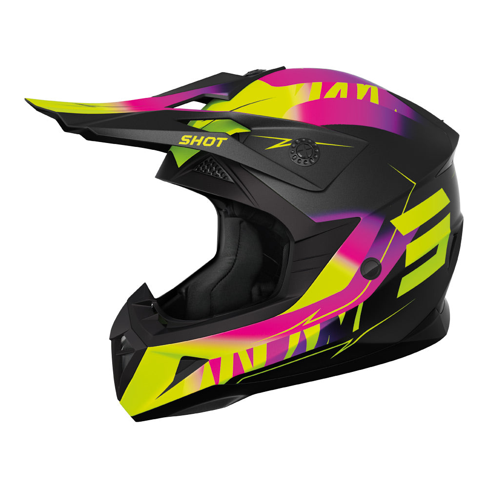 SHOT Helmet Pulse X-Treme Matt Pink/Yellow XL*