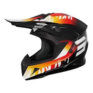 SHOT Kids Helmet Pulse X-Treme Glossy Orange/Red S