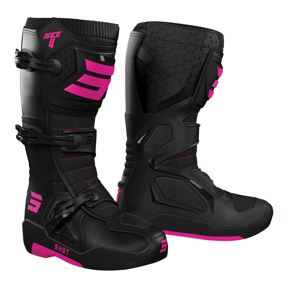 SHOT Boots Race 4 Adult Black/Pink 42/USW10