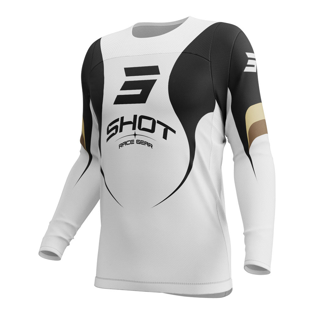 SHOT Jersey Contact Manta White XL