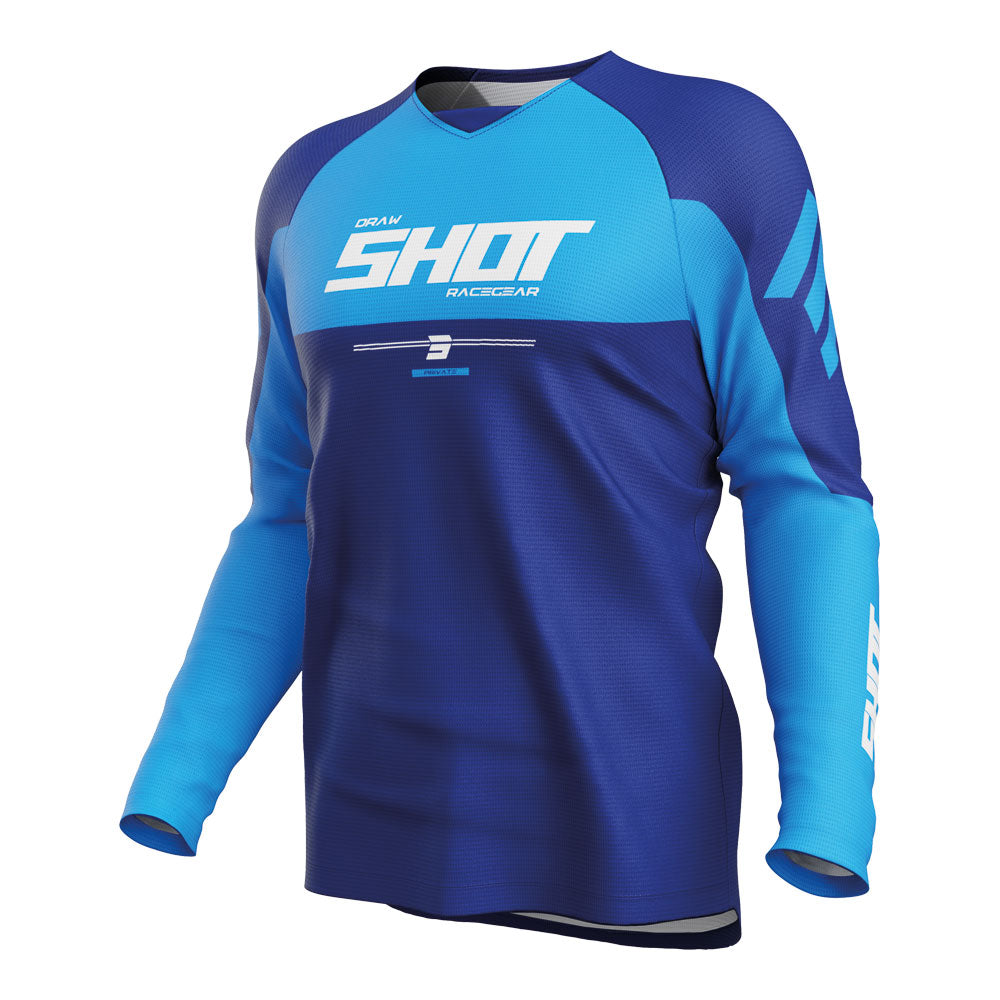 SHOT Jersey Draw Private Blue M