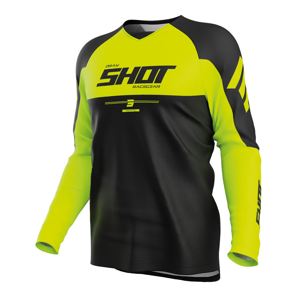 SHOT Jersey Draw Private Neon Yellow XS