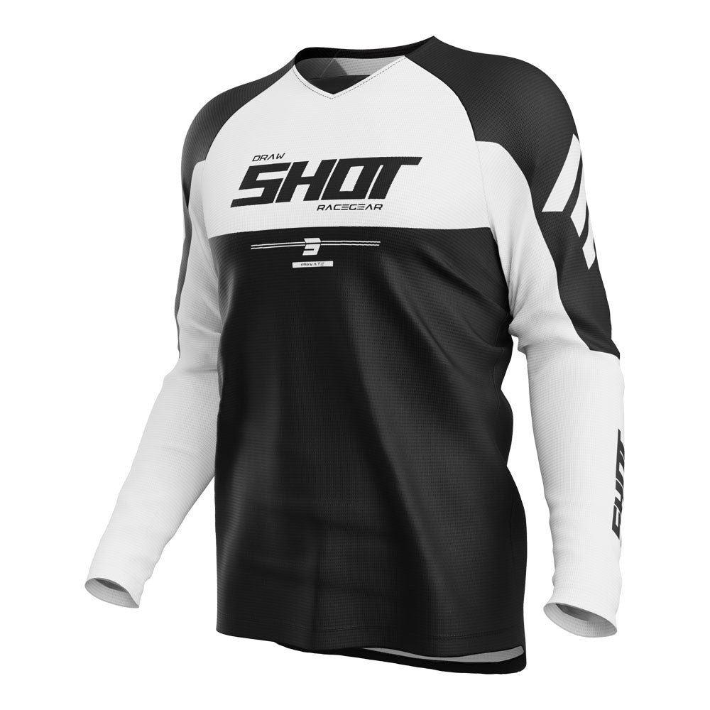 SHOT Jersey Draw Private White 5XL