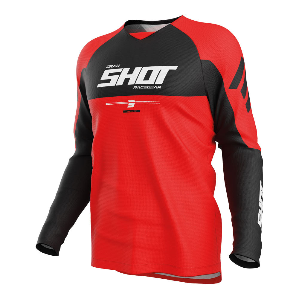 SHOT Jersey Draw Private Red M