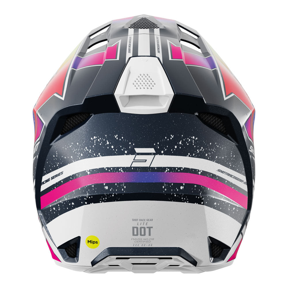 SHOT Helmet Lite Racing Blue/Neon Yellow Pearly 2XL*