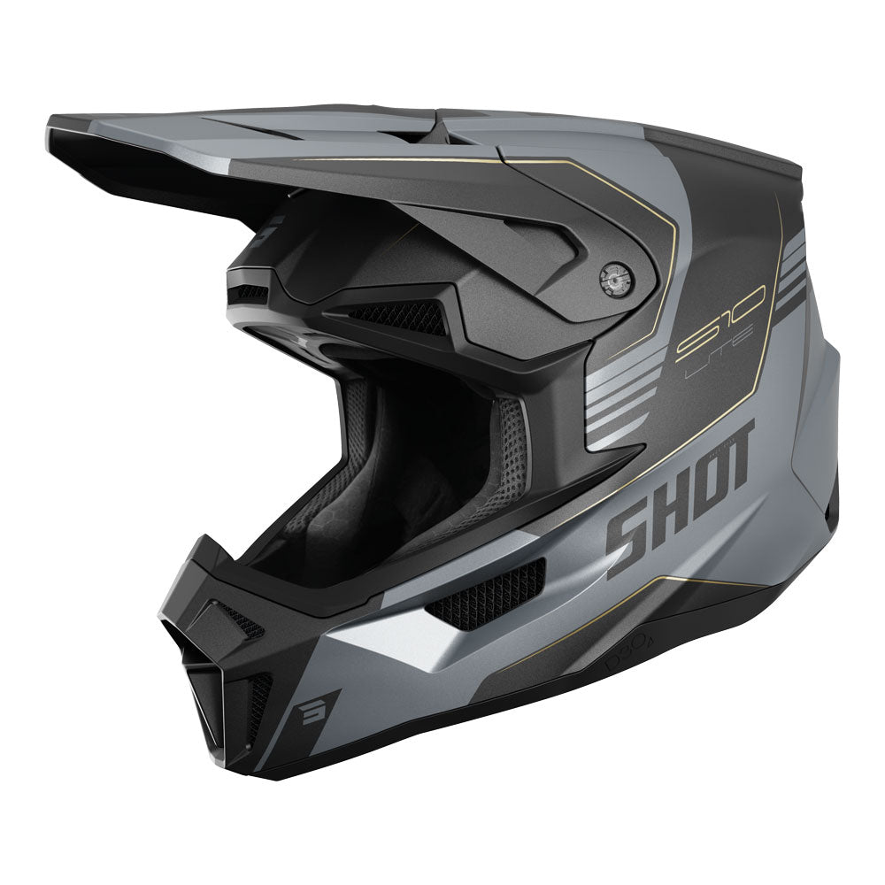 SHOT Helmet Lite S10 Black/Grey Matt XL