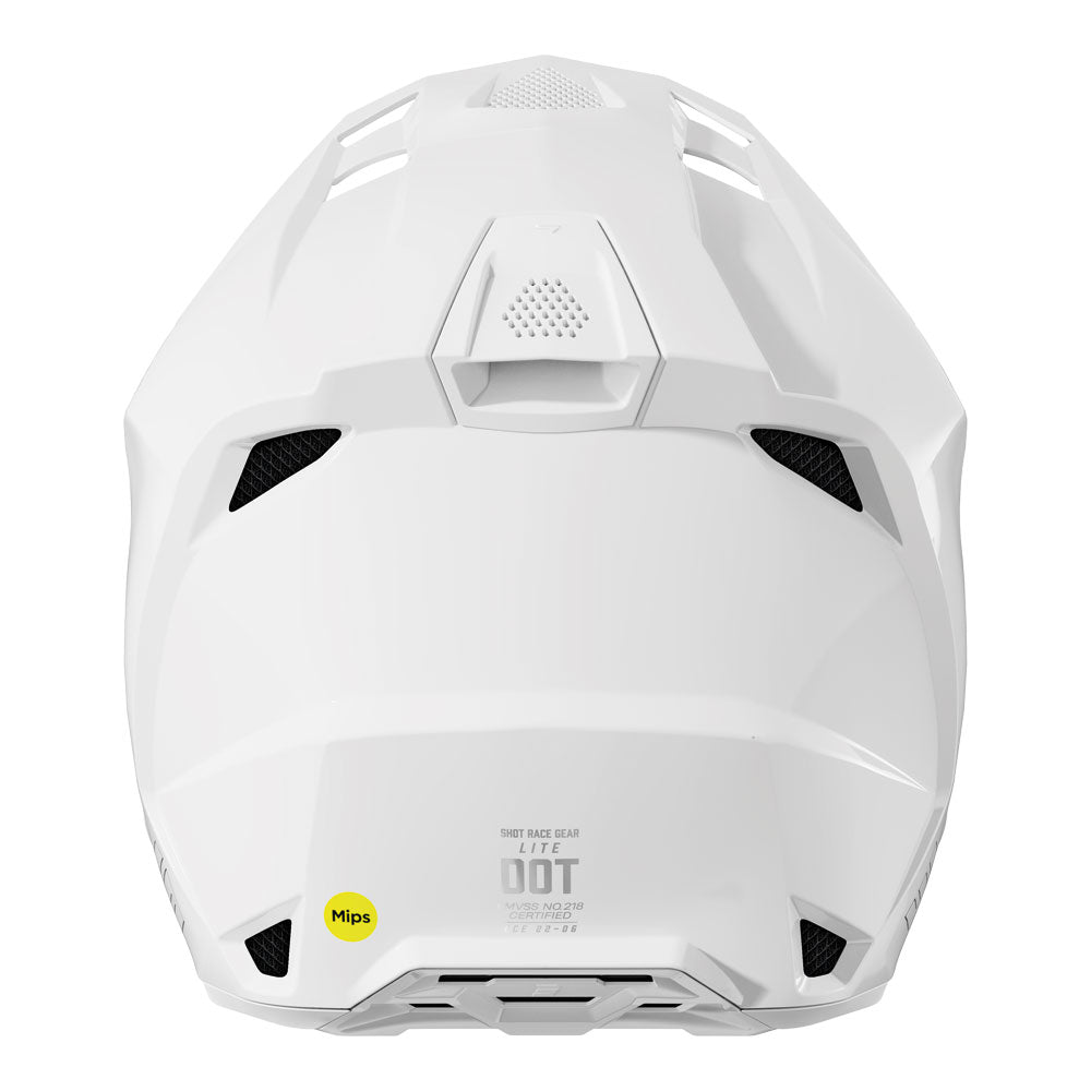 SHOT Helmet Lite Solid White Glossy S
