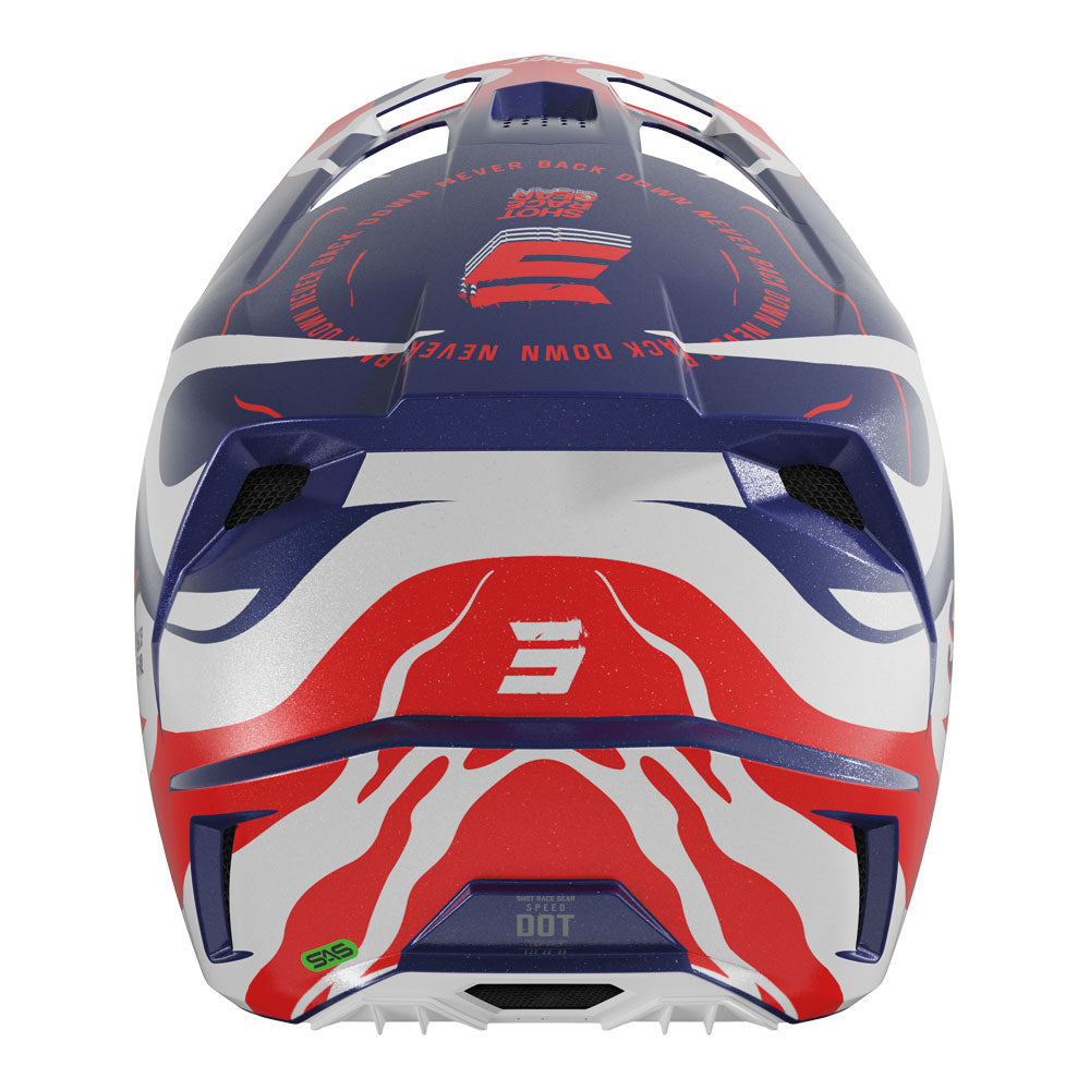 SHOT Helmet Speed Beast Blue/Red Pearly XS*
