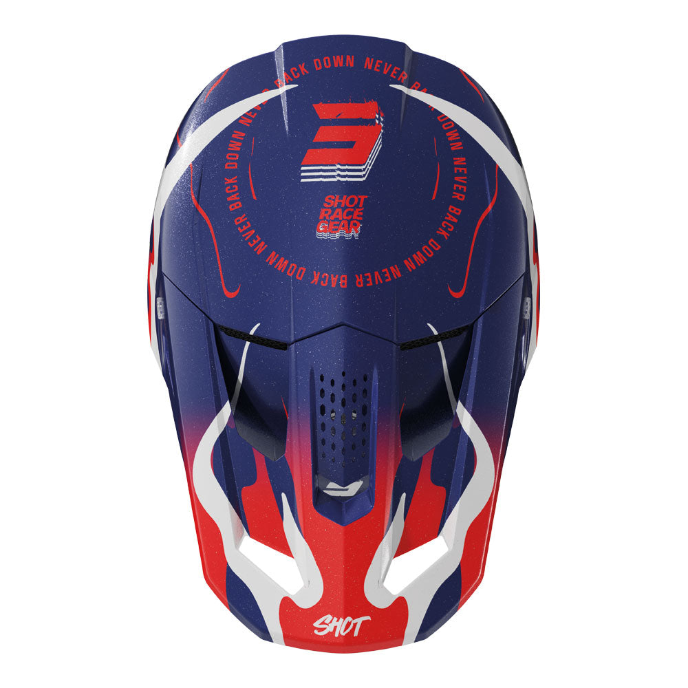 SHOT Helmet Speed Beast Blue/Red Pearly L*