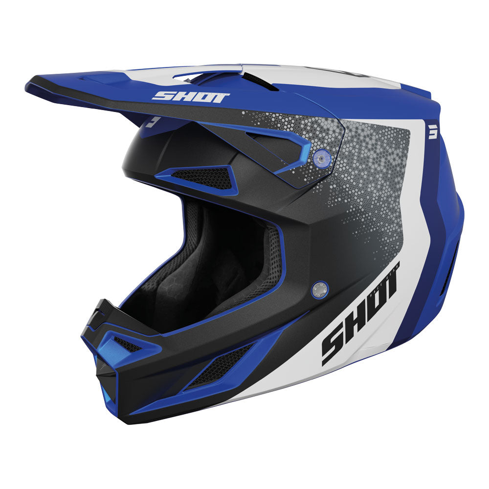 SHOT Helmet Speed Hybrid Blue Matt XS