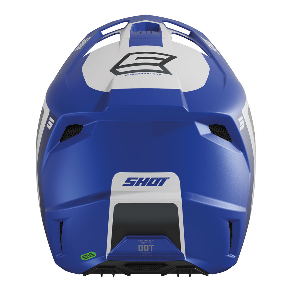 SHOT Helmet Speed Hybrid Blue Matt 2XL