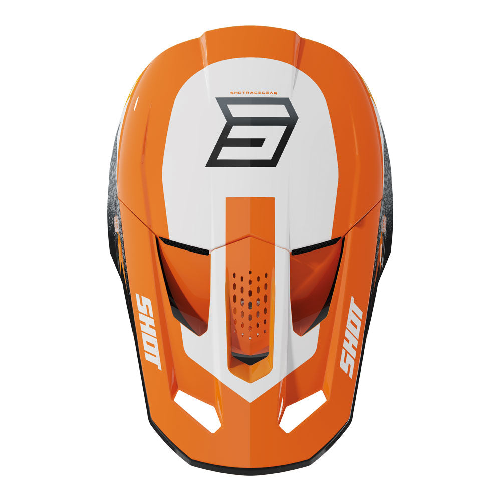 SHOT Helmet Speed Hybrid Orange Glossy L