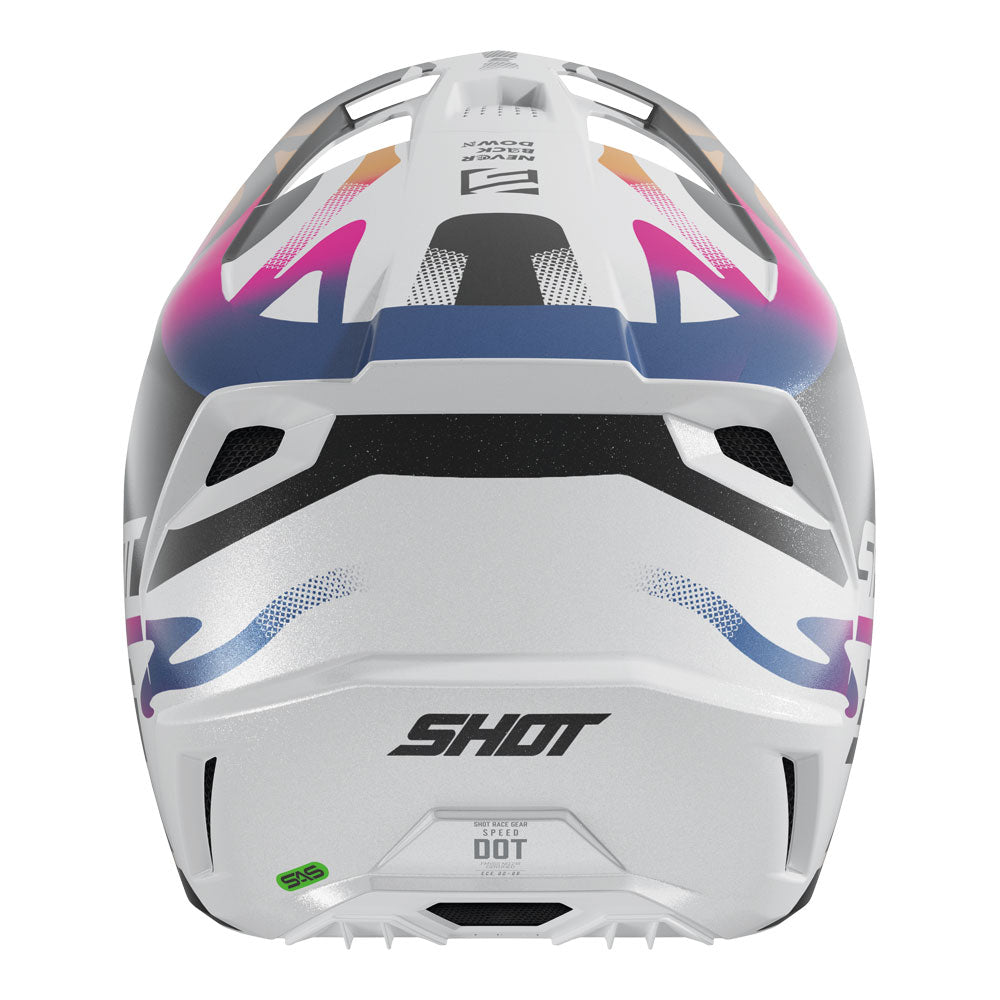SHOT Helmet Speed Wave Black/White Pearly M