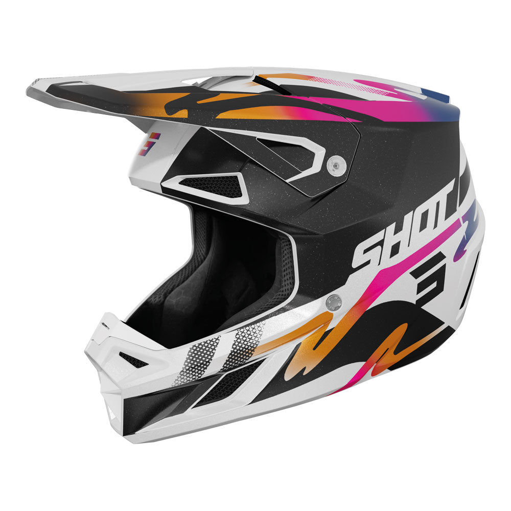 SHOT Helmet Speed Wave Black/White Pearly L