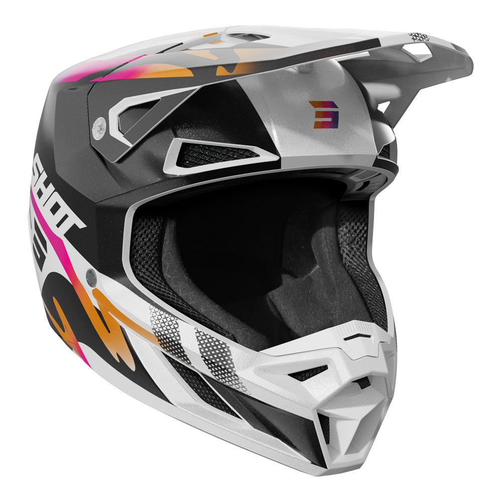 SHOT Helmet Speed Wave Black/White Pearly L