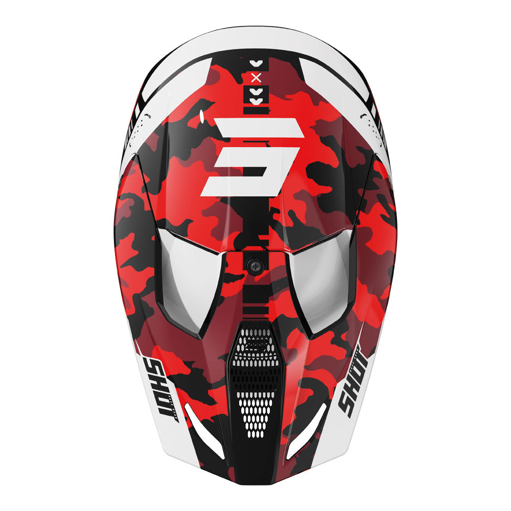 SHOT Helmet Furious Flash Red Glossy L