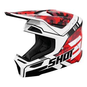SHOT Helmet Furious Flash Red Glossy XL