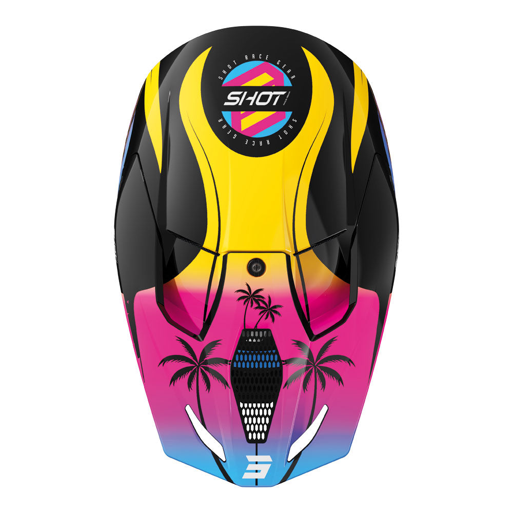 SHOT Helmet Furious Miami Orange XS