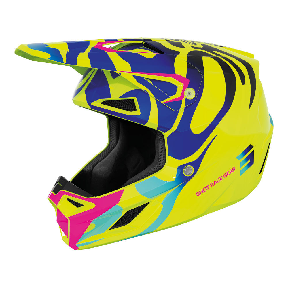 SHOT Kids Helmet Speed Ghost Neon Yellow Glossy YM
