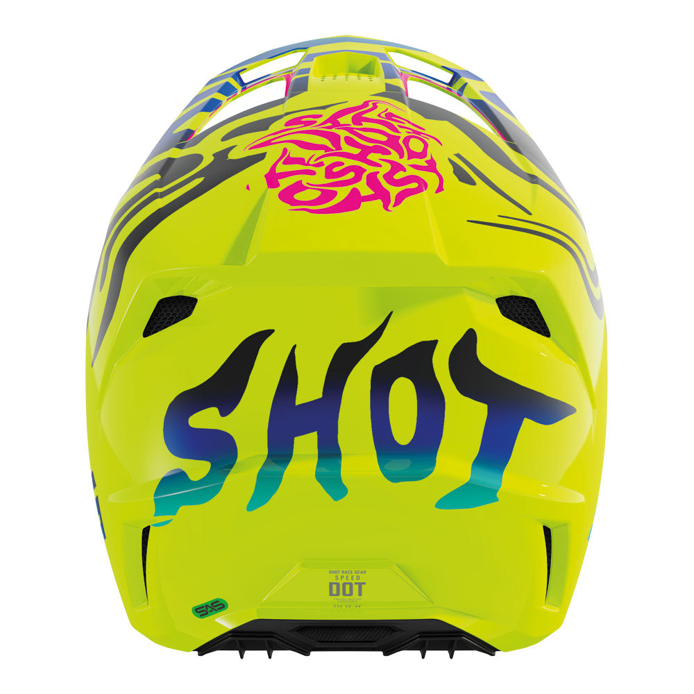 SHOT Kids Helmet Speed Ghost Neon Yellow Glossy YL